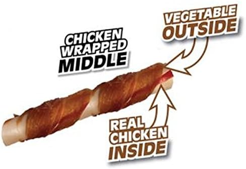SmartBones Chicken-Wrapped Sticks, Treat Your Dog to a Rawhide-Free Chew Made with Real Chicken and Vegetables