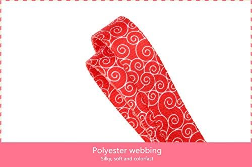 Martingale Collars for Dogs, No Pull Anti-Escape Pet Collar, Heavy Duty for Medium Dogs, Adjustable 14 Inch to 21 Inch, Red, Auspicious Cloud