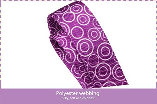 Martingale Collars for Dogs, No Pull Anti-Escape Pet Collar, Heavy Duty for Medium and Large Dogs, Adjustable 17 Inch to 25 Inch, Light Purple -C.R.C