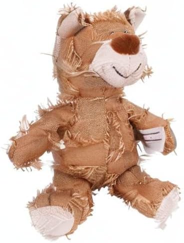 MAXBECK Dog Companion for Heavy Chewers- Indestructible Robust Bear Dog Toy, Resistant Squeaky Dog Toys for Heavy Chewers, Unbreakable Stuffed Plush Dog Toys for Aggressive Chewers (B-Oak)