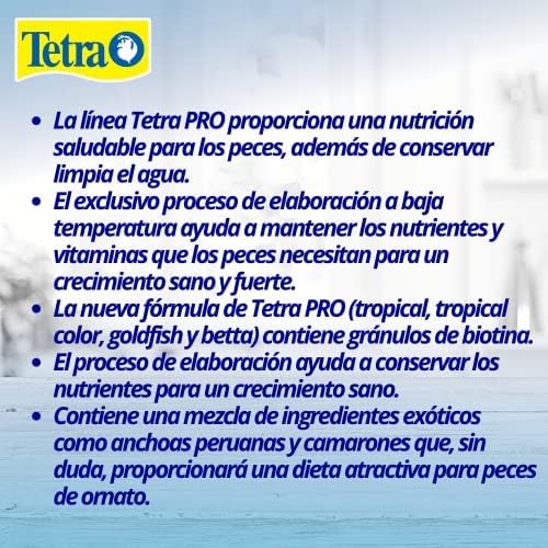 TetraPro Tropical Color Crisps, Fish Food with Natural Color Enhancers, Tropical Fish Food, 7.41 Ounces (Pack of 2)