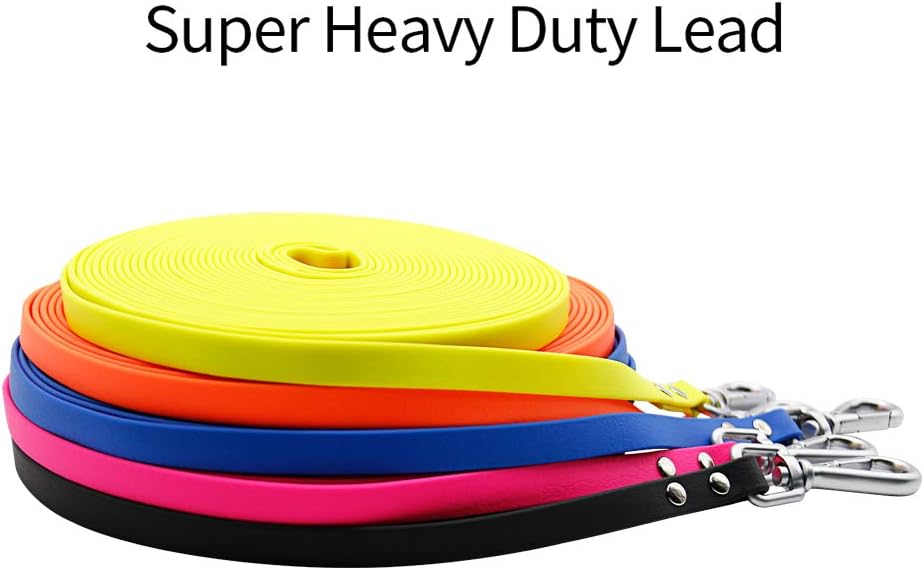 Long Dog Leash Waterproof Recall Training Lead Outdoor Long Line Great for Training, Beach, Play, Camping, or Backyard