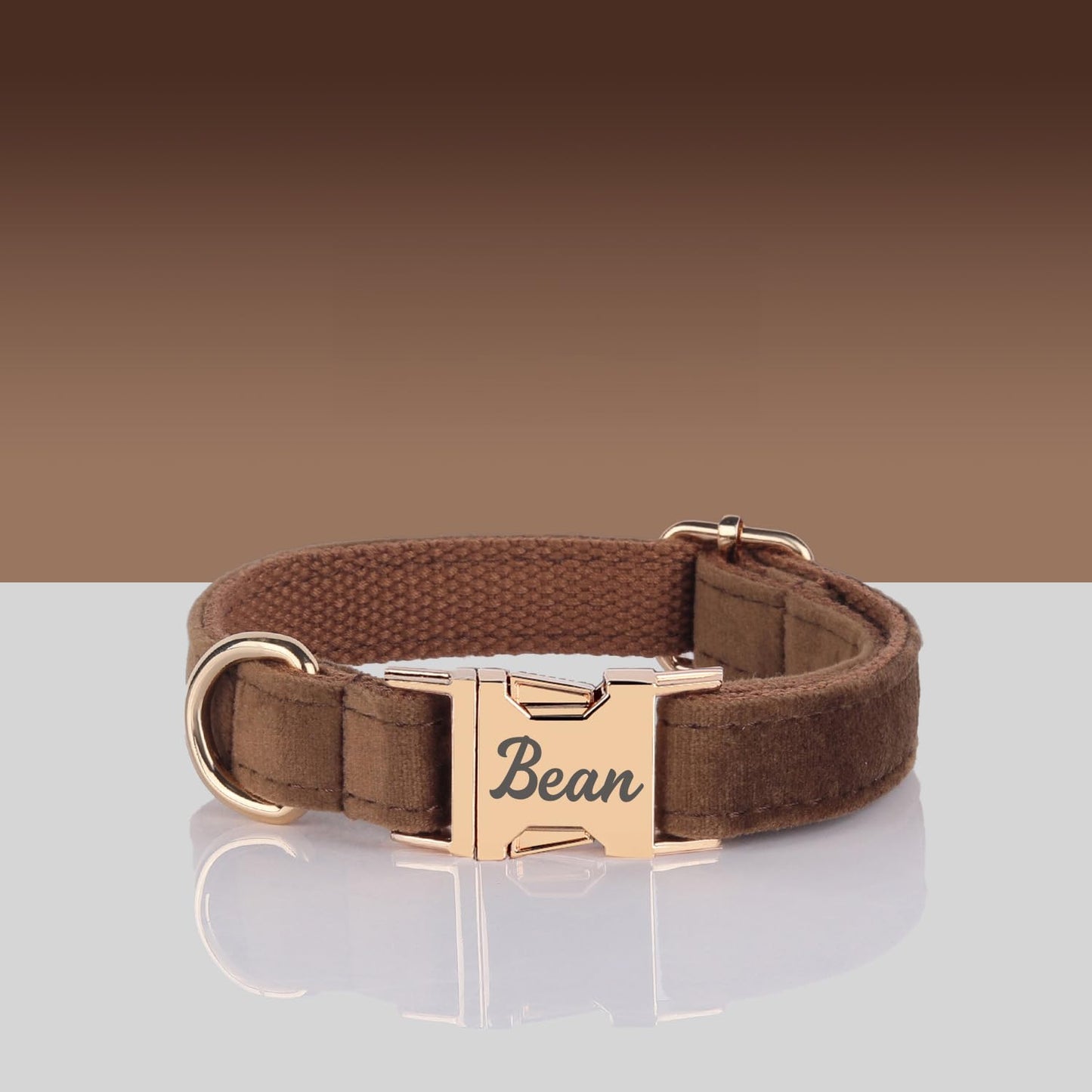 Custom Name Dog Collar, Engraved Personalized Dog Collar with Name on it and Phone Number, Quick Release Gold Metal Buckle, Poop Bag, Harness, Leash Available, Red, Black, Emerald, Pink, Luxury Soft Comfy Velvet Collar (X-Large)