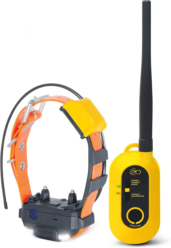 Dogtra Pathfinder 2 Mini GPS Dog Tracker e Collar 4 Mile Long Range LED Light No Monthly Fees Free App Waterproof Smartwatch Control Based Real Time Tracking Multiple Dogs Smartphone Required