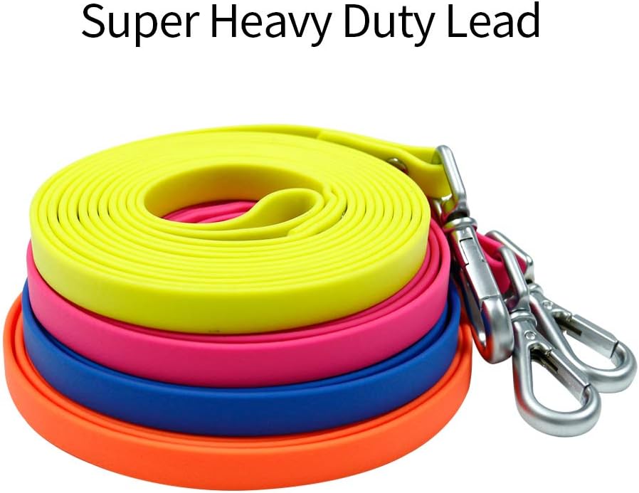 Long Dog Leash Waterproof Recall Training Lead Outdoor Long Line Great for Training, Beach, Play, Camping, or Backyard