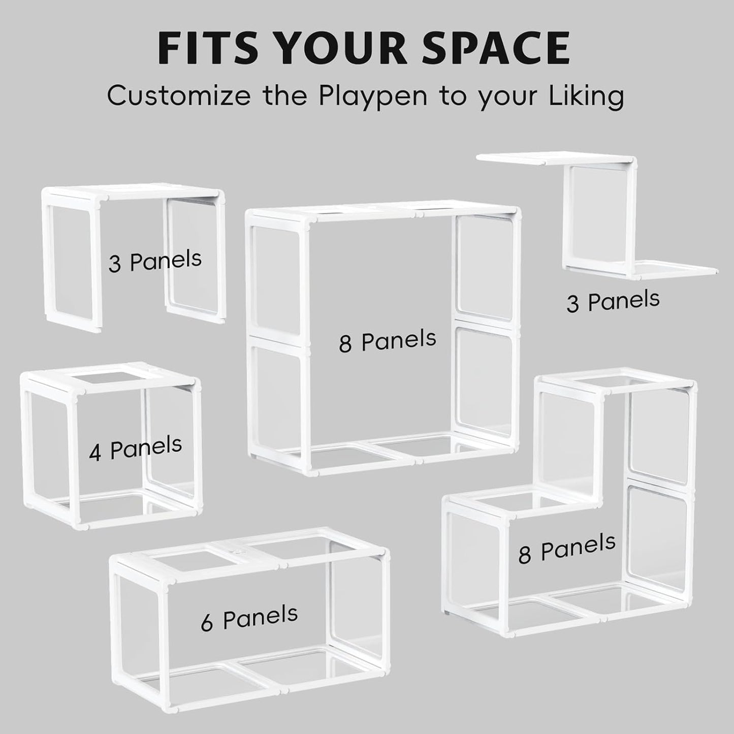 PALOPALO XXL Transparent Acrylic Pet Playpen for Puppies Nursing Dogs & Indoor Outdoor Cats - Lightweight Portable Kennel with Tool-Free Assembly, Breathable Design for Home Use