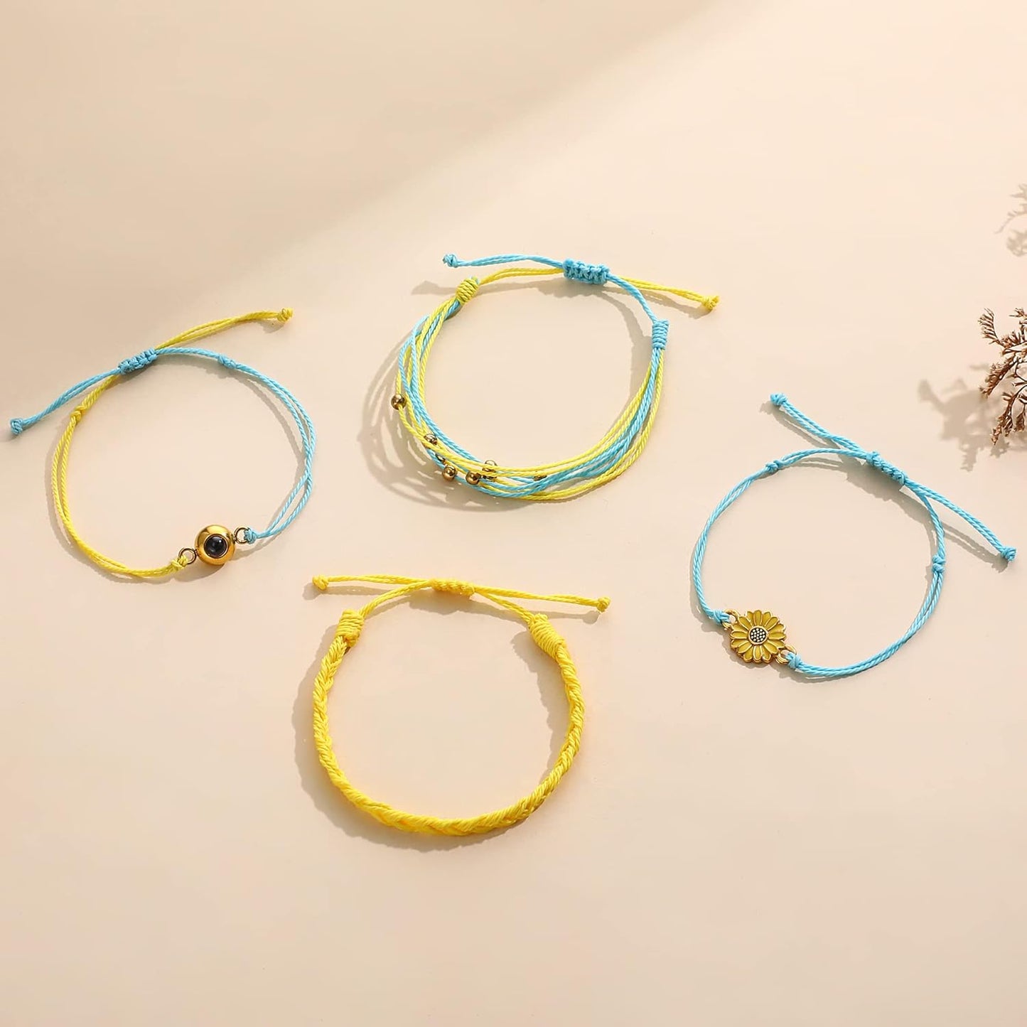 EMIRISTIC Custom Photo Bracelet - Personalized Picture Natural Stone Cuban Chain Bracelet - Any Special Day Gifts