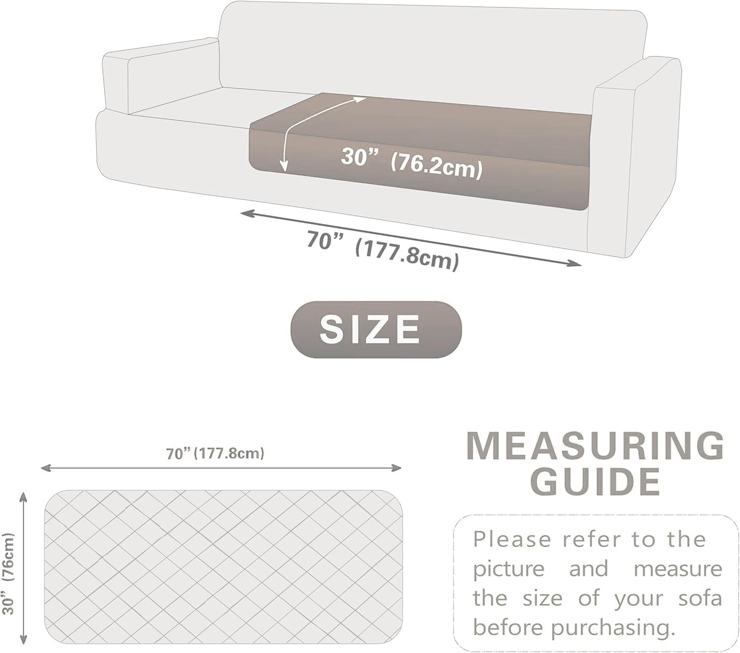 Dogs/Cats Bed Mats, Dog Pad Washable Removable Couch Cover with Anti-Slip Back, Plush Long Fur Mat, Perfect for Small, Medium and Large Dogs.(Beige, 30"x53")