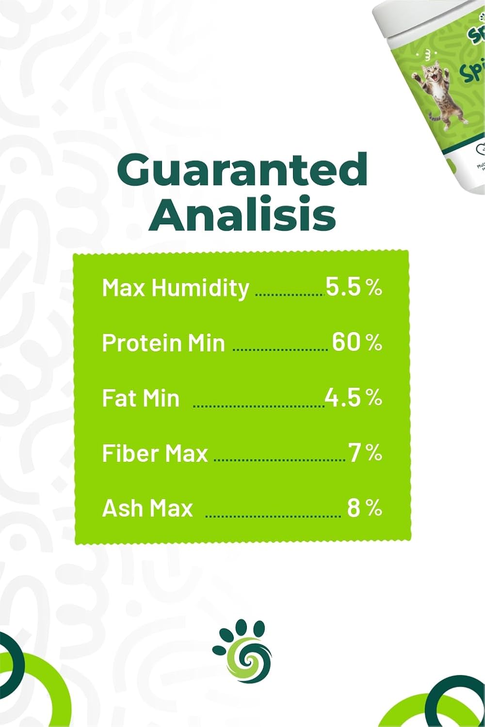 Spirulina-Based Powder for Pets Produced in The Atacama Dessert - Natural Supplement Nutrient-Rich, Essential Amino Acids & Prebiotics - 8 oz