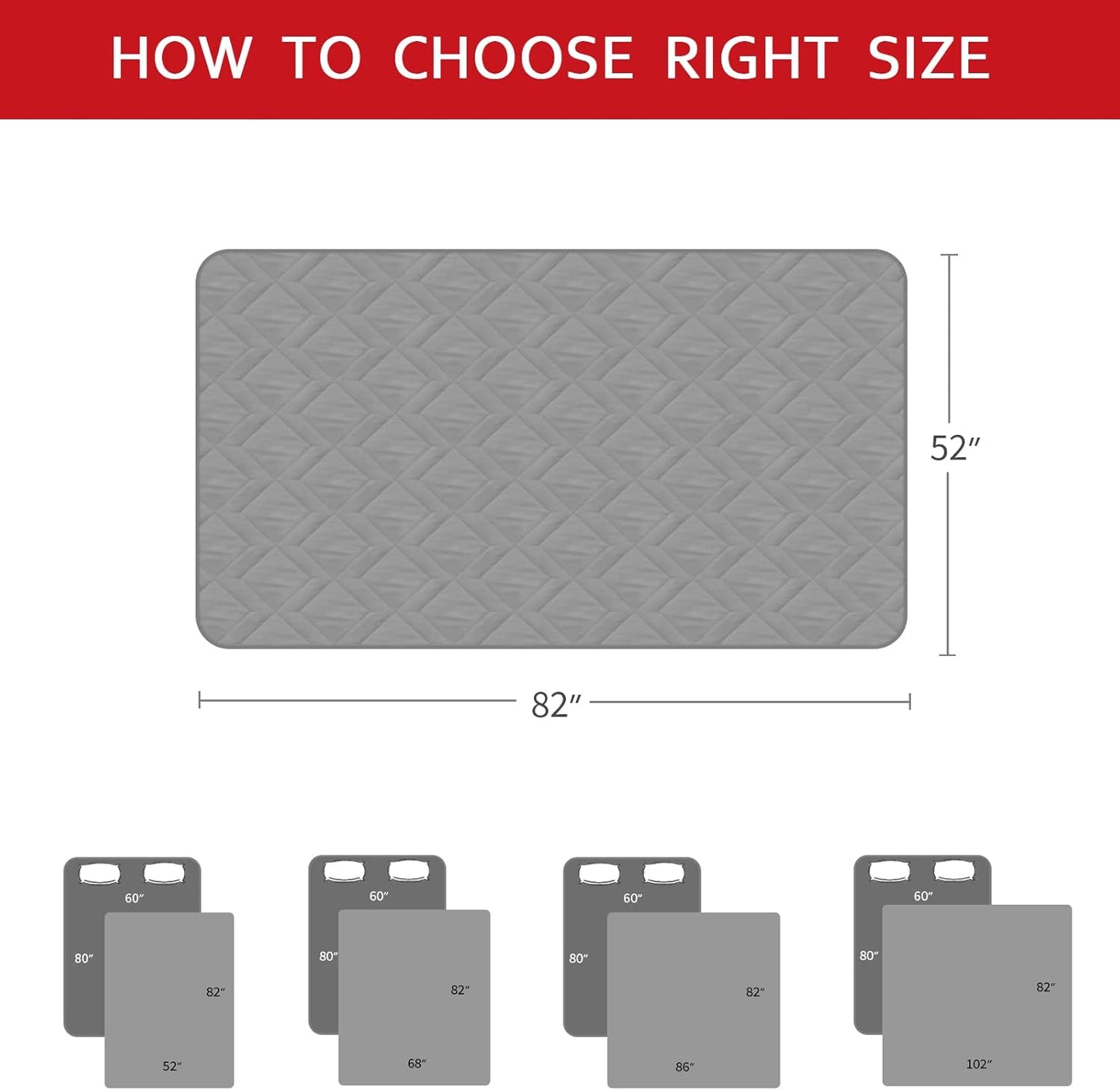 Moonsea Waterproof Dog Bed Cover Antislip Pet Blanket Sofa Couch Furniture Protector Cover for Kids Children Dog Cat(52" X 82")