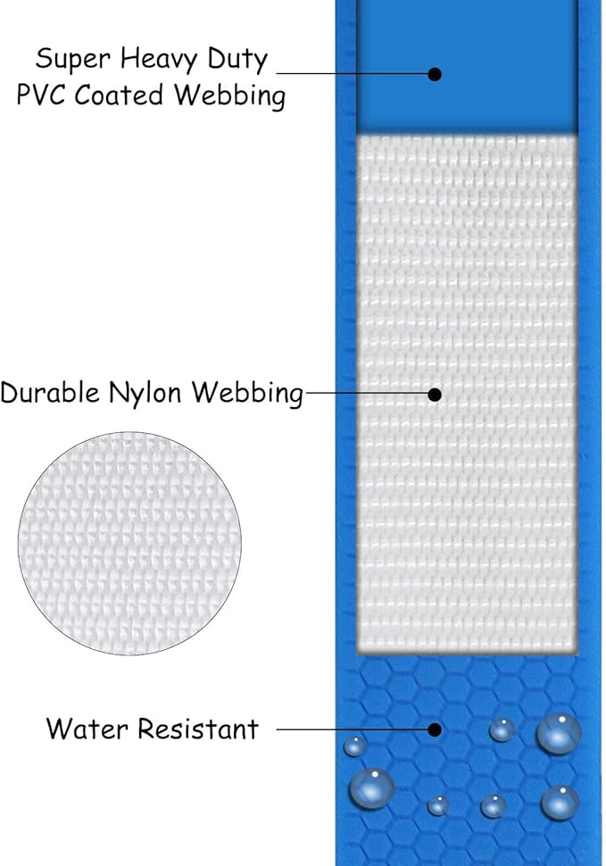 Wolfone 9m Blue Heavy Duty Robust Training Dog Leash with Anti-Slip Handle,Waterproof Long Dog Leash for Outdoor Activities