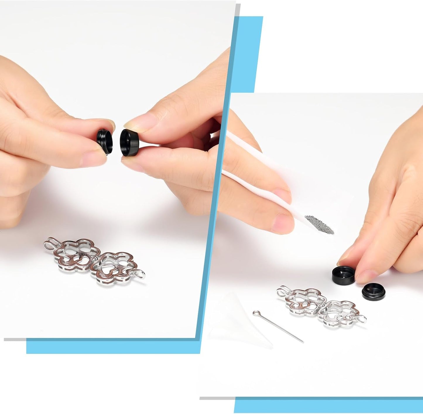 Oinsi Pet Cremation Jewelry For Ashes For Dog/Cat Paw Stainless Steel Memorial Locket Urn Necklace Inside Mini Case Keepsake Cremation Jewelry Women Men