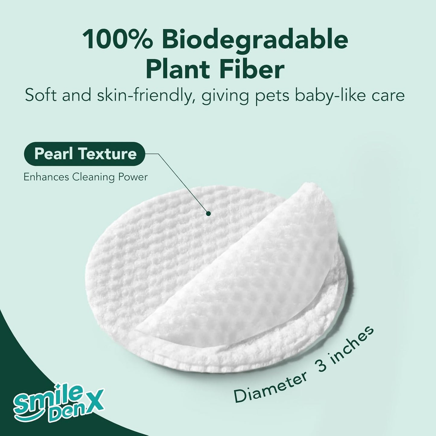 Dog Eye Wipes, Gentle Eye Wipes for Dogs & Cats, Pet Eye Cleaner Wash Removes Discharge, Crust, Debris, and Gunk (100, Blueberry)