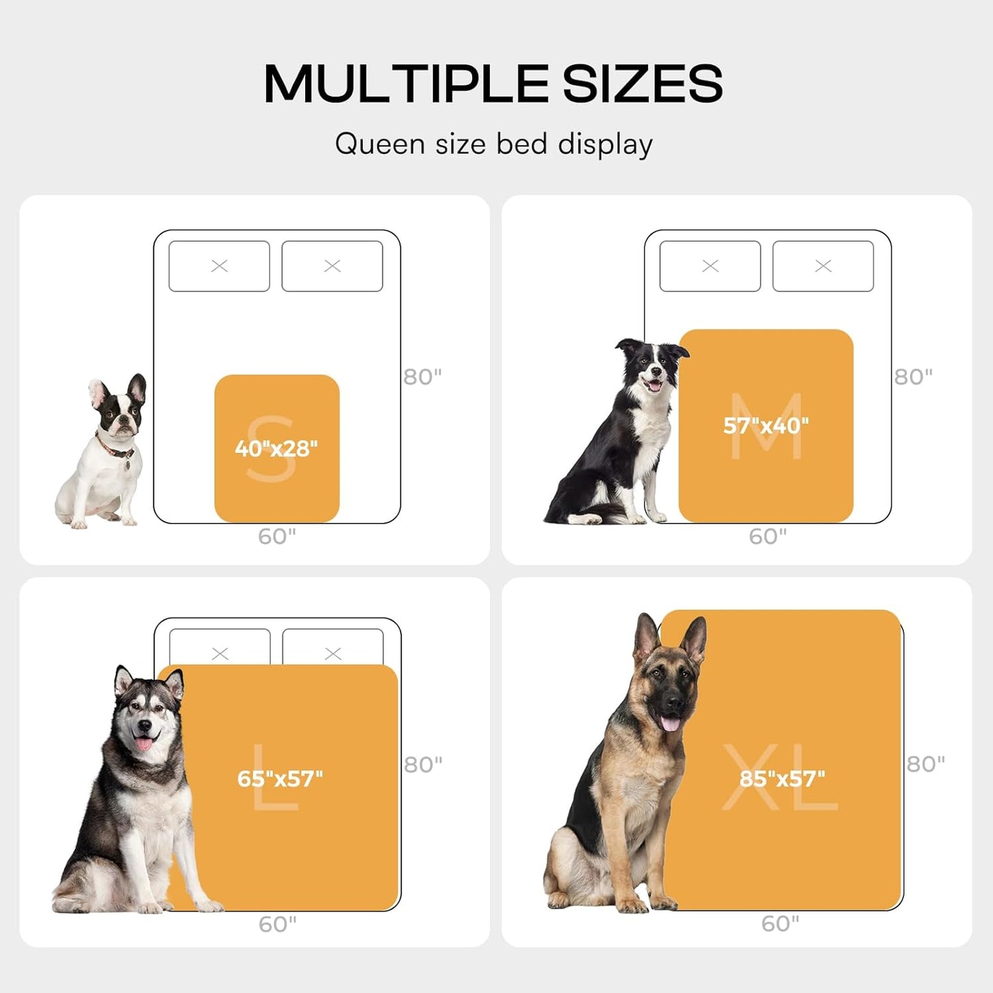 Luciphia Waterproof Pet Blankets for Couch Sofa Bed Cover Liquid Pee Proof Washable Soft Fluffy Large Dog Blanket Reversible Furniture Protection Heart Paw Khaki X-Large(85" x 57")