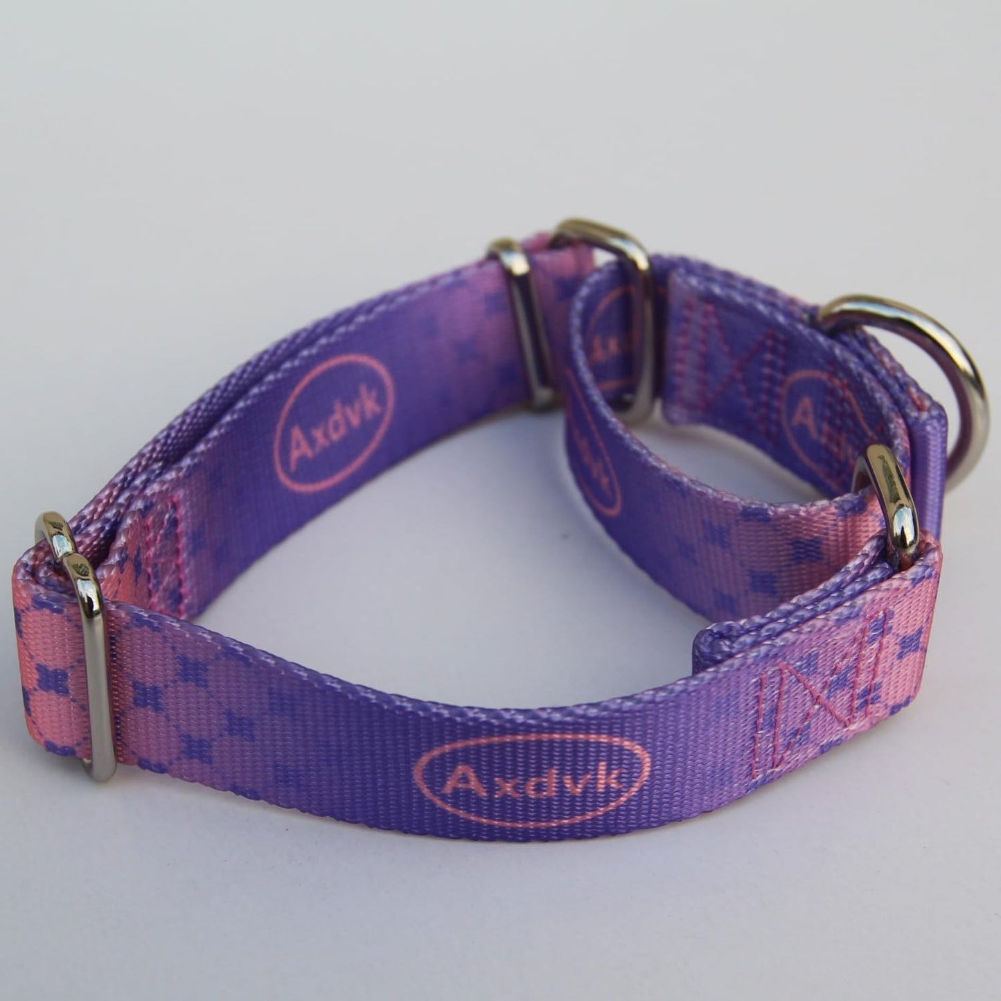 Martingale Dog Collar Colorful Gradient Fashionable - Anti-Escape Soft Durable Pets Collar for Walking Training Outdoor Daily Use -Large, Lilac Mist