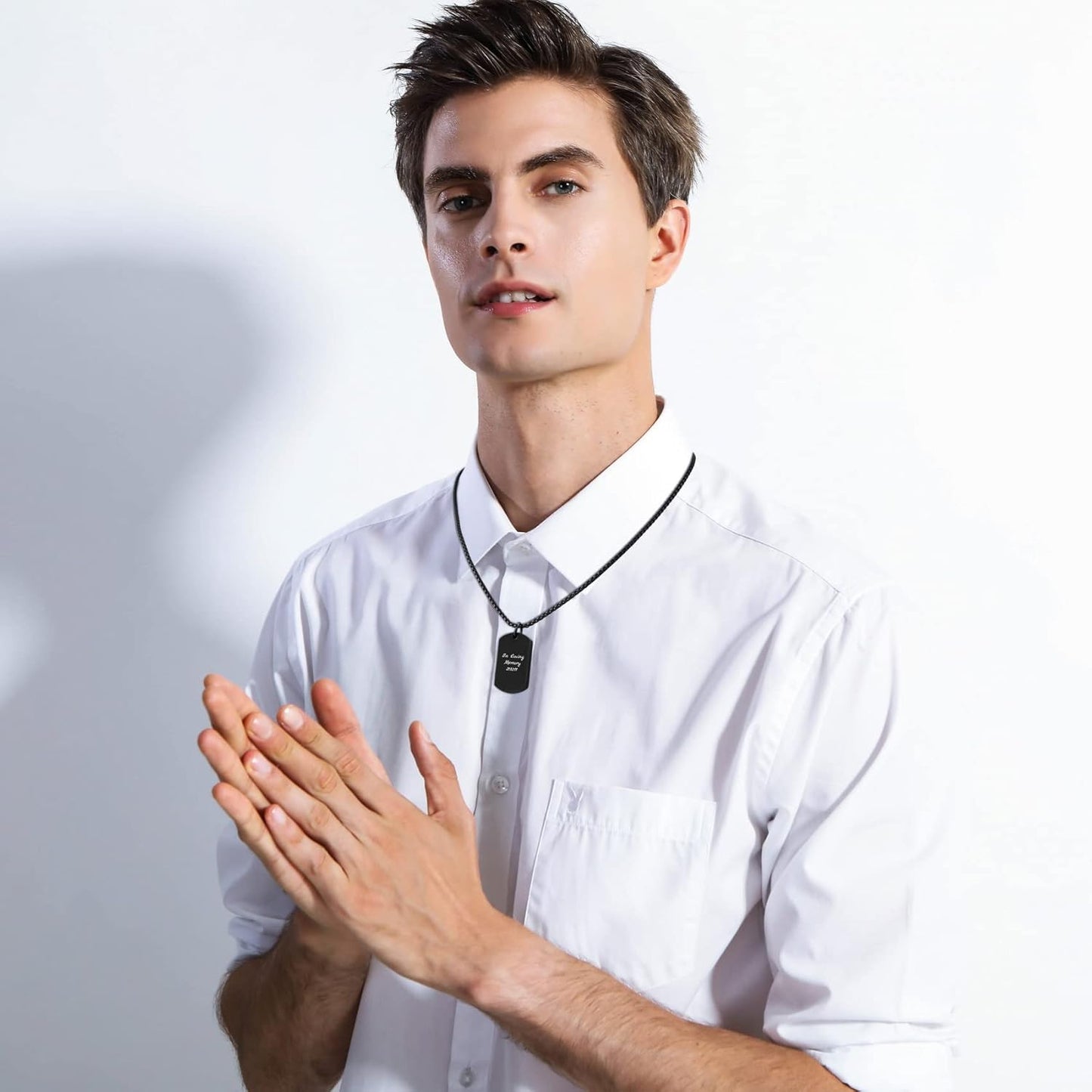 Personalized Urn Necklace for Pet Ashes Custom Photo/Name/Date Paw Print Pendant for Women Men Cremation Jewelry Memorial Keepsake for Dog/Cat/Pet Urn Necklace with Funnel Fill Kit