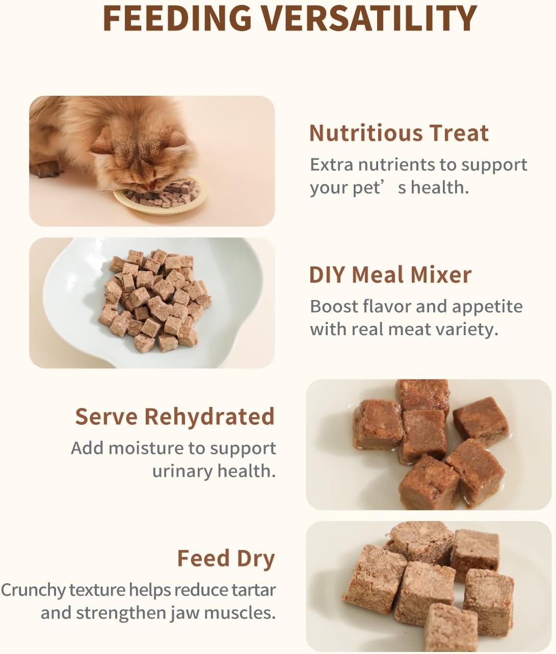 Freeze-Dried Lamb Liver Treat for Small Dog & Cat, Natural Single Ingredient Cats Dogs Dry Food, Whole Cut Raw Treats for Heart, Coat & Immune Health (3.5 oz)