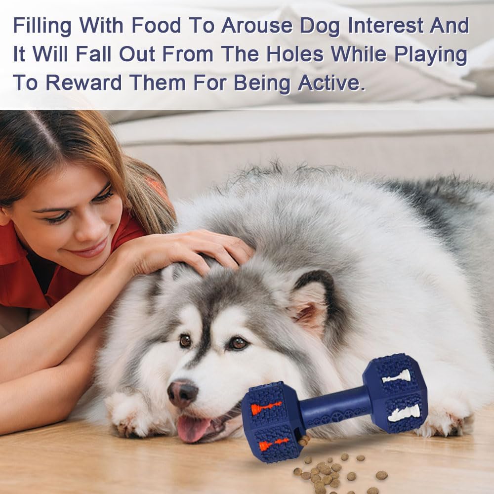 Dog Chew Toys for Aggressive Chewers,Food Grade Non-Toxic Dental Pet Toy,Tough Durable Indestructible Dog Toys for XSmall Dogs.Blue(5IB-8IB)