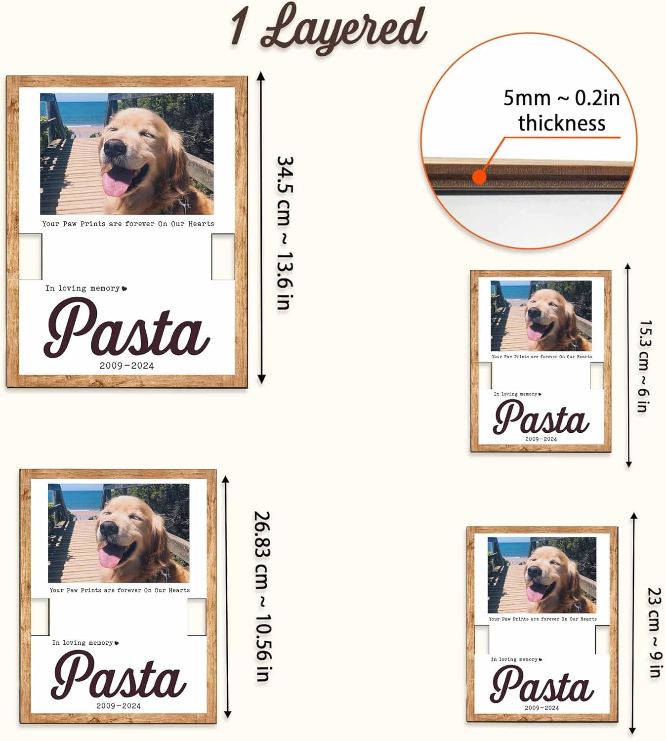 Custom Pet Memorial Frame with Collar Holder – Personalized Dog Loss Gift, Pet Photo Remembrance Sign, Sympathy Gift for Pet Lovers