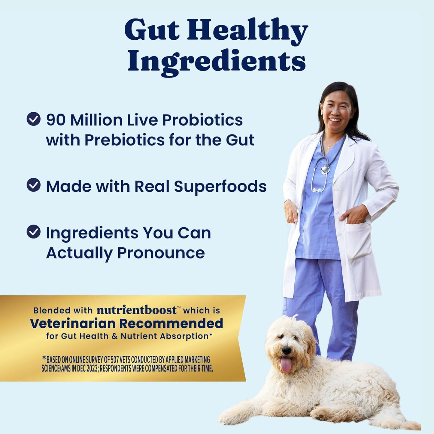 Solid Gold Chicken Dry Puppy Food - W/Real Chicken & Potato - Grain Free & Gluten Free Puppy Dog Food w/Probiotics for Gut Health & Digestion - Healthy Kibble for Puppies - Nutrientboost™ - 3.75 LB