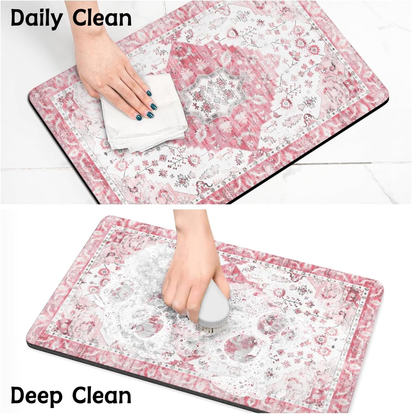 Pet Food Mats for Floor, Absorbent Dog Mat for Food and Water Dispenser Mat, Dog Food Mat Quick Dry Cat Food Mat Pet Supplies