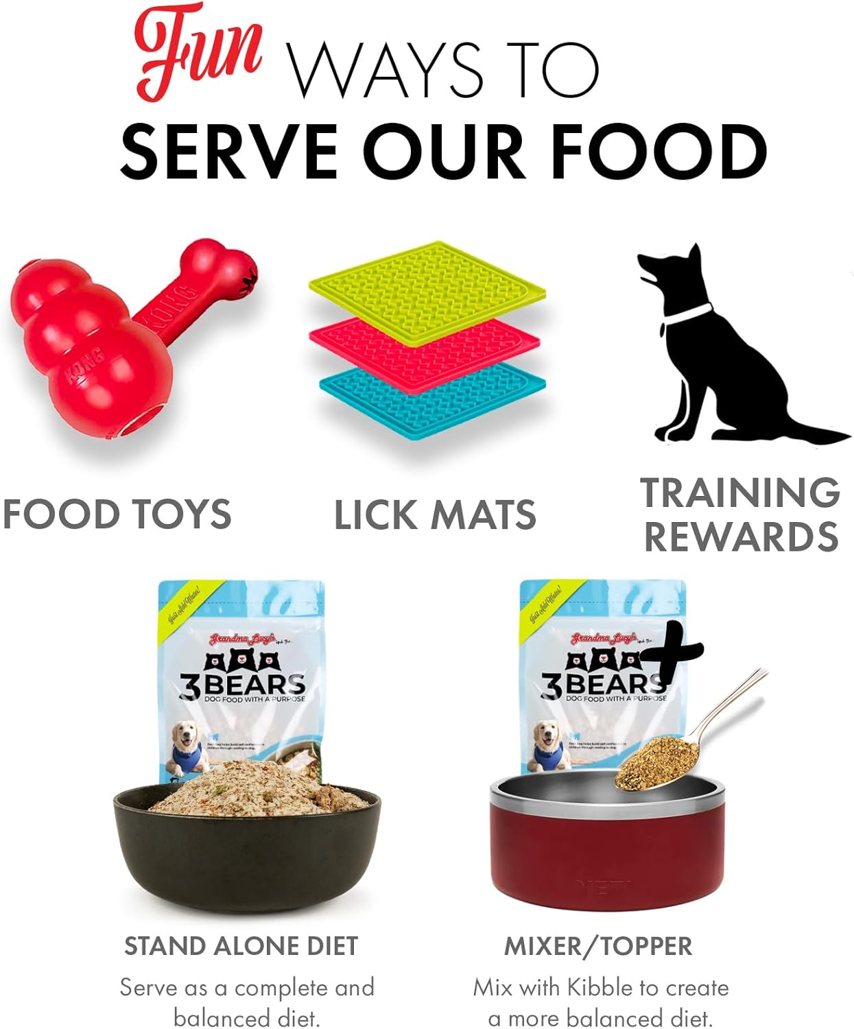 Grandma Lucy's 3 Bears Fish Dog Food - 1lb