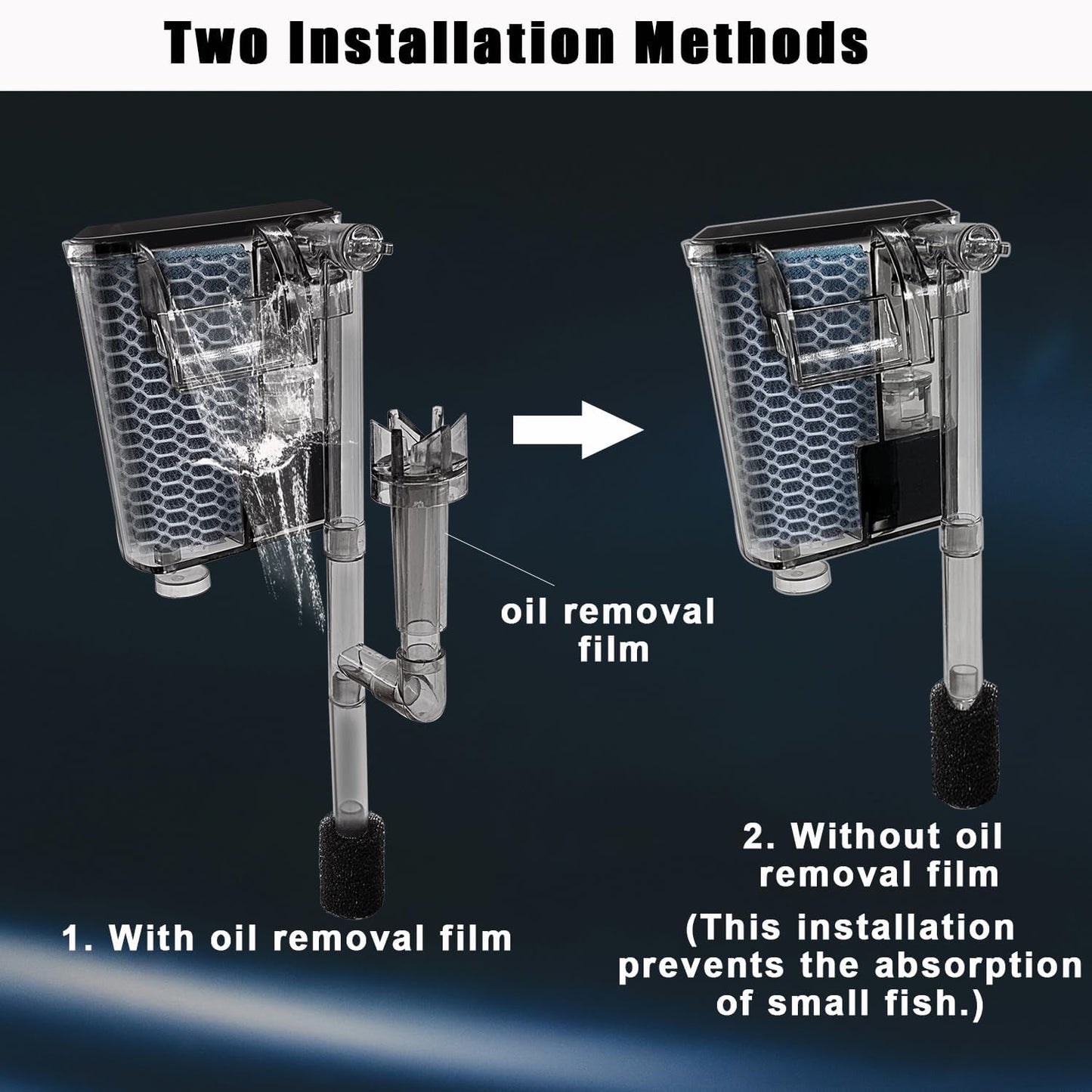 Glass Betta Aquarium Starter Kits 1.5 Gallon Small Fish Tank, Betta Fish Tank with LED Light, Power Filter, Black. 4mm Glass