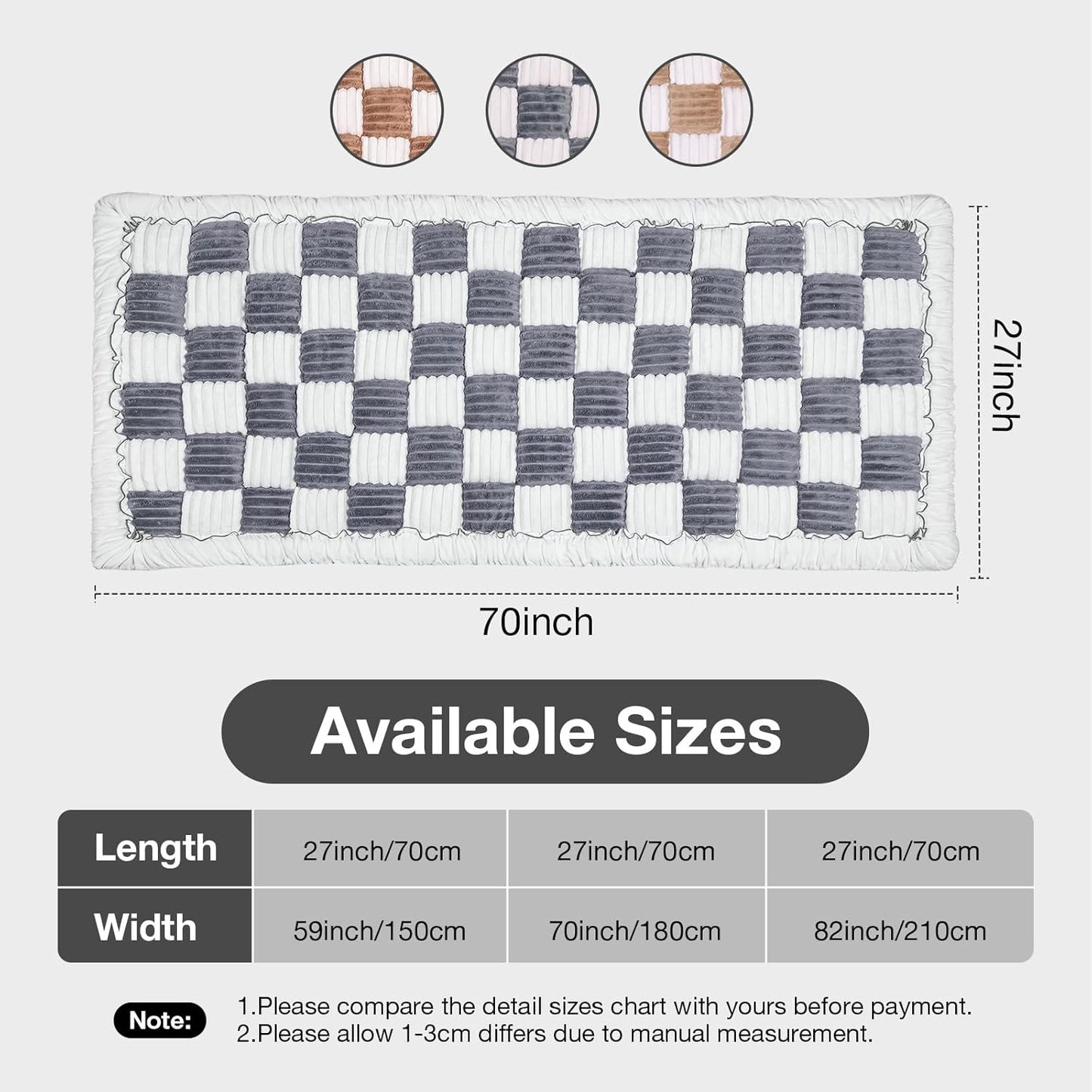 Dog Couch Cover Protector, Dog Bed Mat for Couch Washable Pet Bed Cover, Large Dog Blanket Pet Friendly Sofa Cover, Blue-Grey, 27 * 70 ''