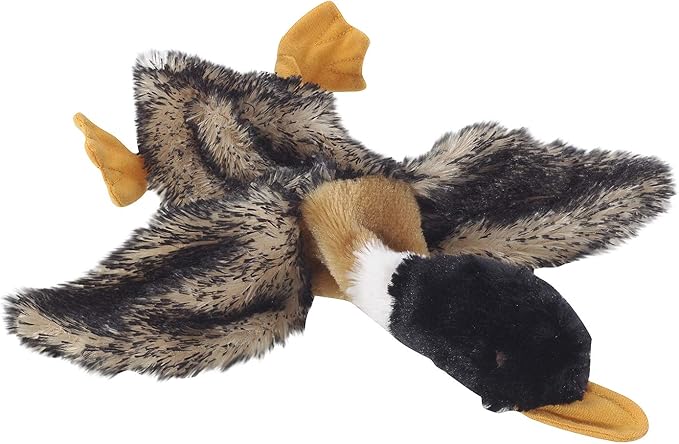 SPOT Skinneeez Mini Mallard Duck 13 Inch Stuffing-Free Plush Squeaky Dog Toy – Soft Interactive Toy for Small and Medium Dogs – Mess-Free Play for Light & Moderate Chewers – Assorted Styles