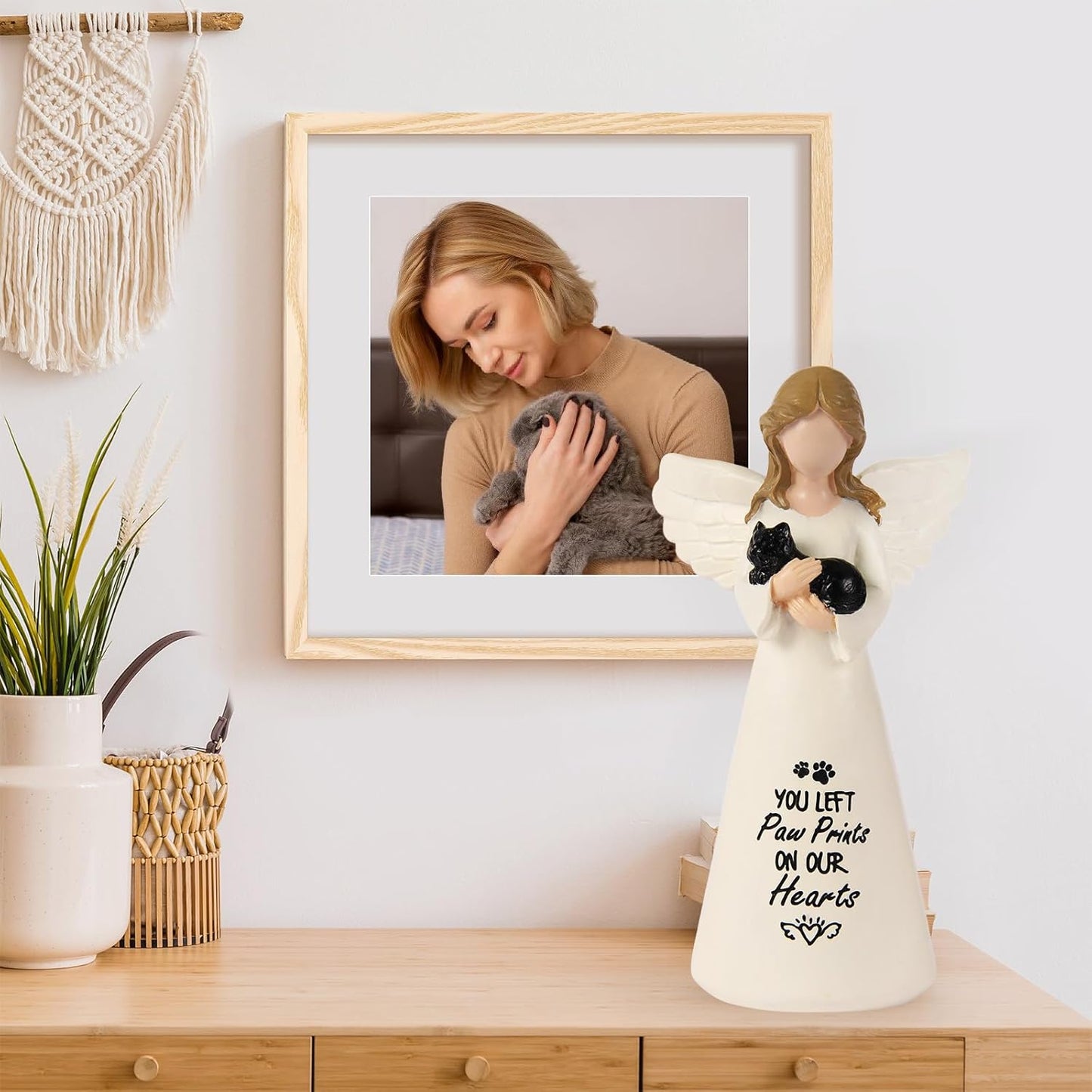 Cat Memorial Gifts for Loss of Cat - Sympathy Gift for Cat Lovers, Pet Memorial Keepsake for Grieving Cat Owners, Remembrance Gifts for Loss of Pet (Black Cat)