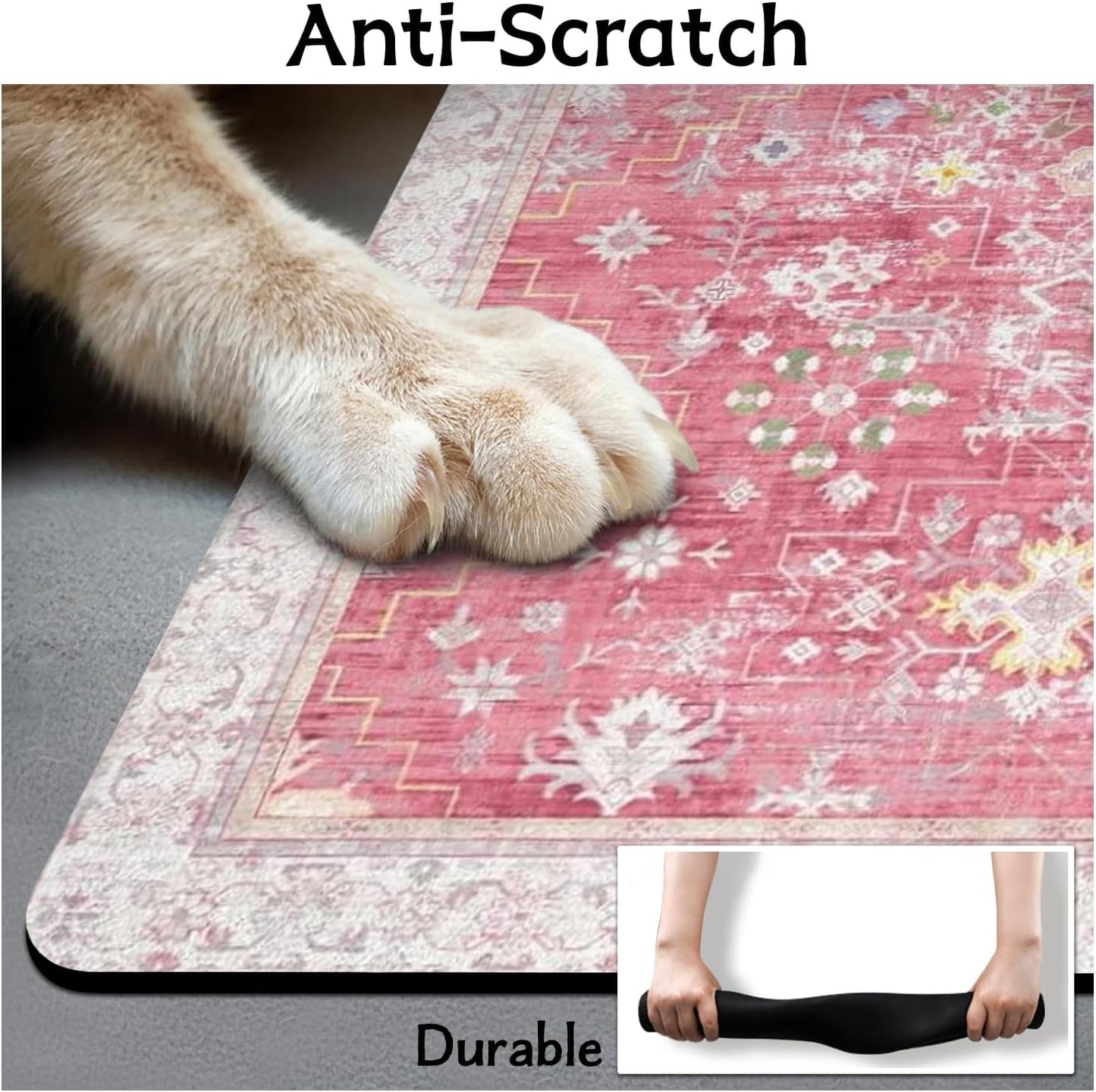 Pet Food Mats for Floor, Absorbent Dog Mat for Food and Water Dispenser Mat, Dog Food Mat Quick Dry Cat Food Mat Pet Supplies