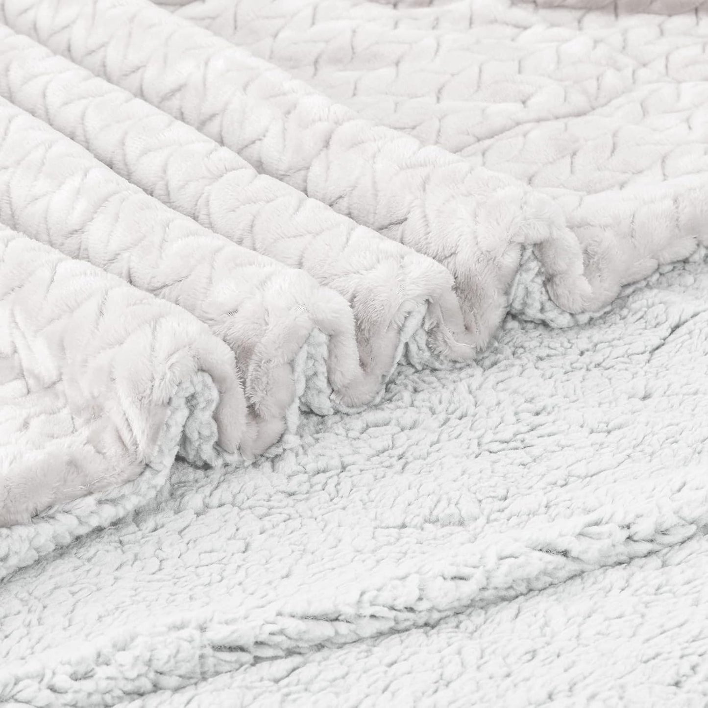 Fuzzy Blanket or Fluffy Blanket for Baby Girl or boy, Soft Warm Cozy Coral Fleece Toddler, Infant or Newborn Receiving Blanket for Crib, Stroller, Travel, Outdoor (32" x 40", MD-Milk)