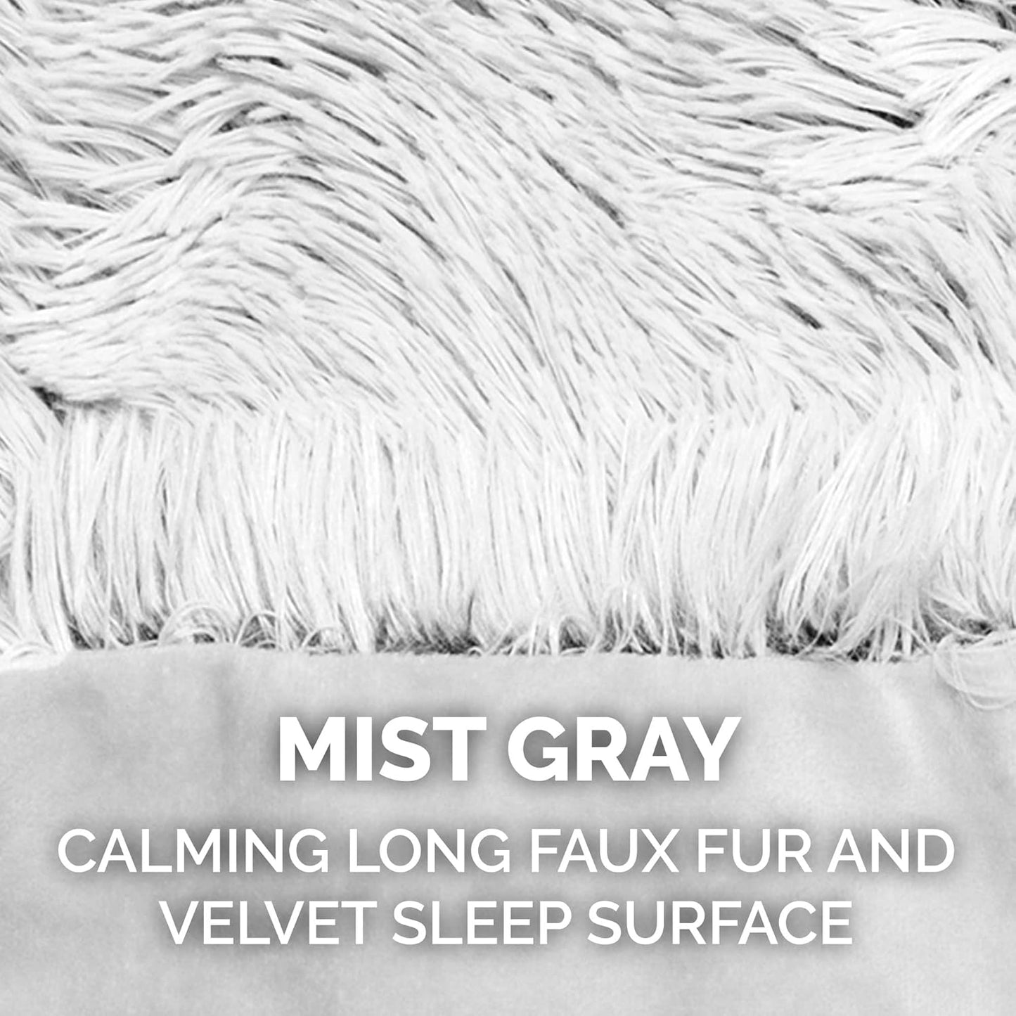 Furhaven Waterproof Throw Blanket for Dogs & Indoor Cats, Washable - Shaggy Plush Calming Long Faux Fur & Velvet Dog Blanket - Mist Gray, Small