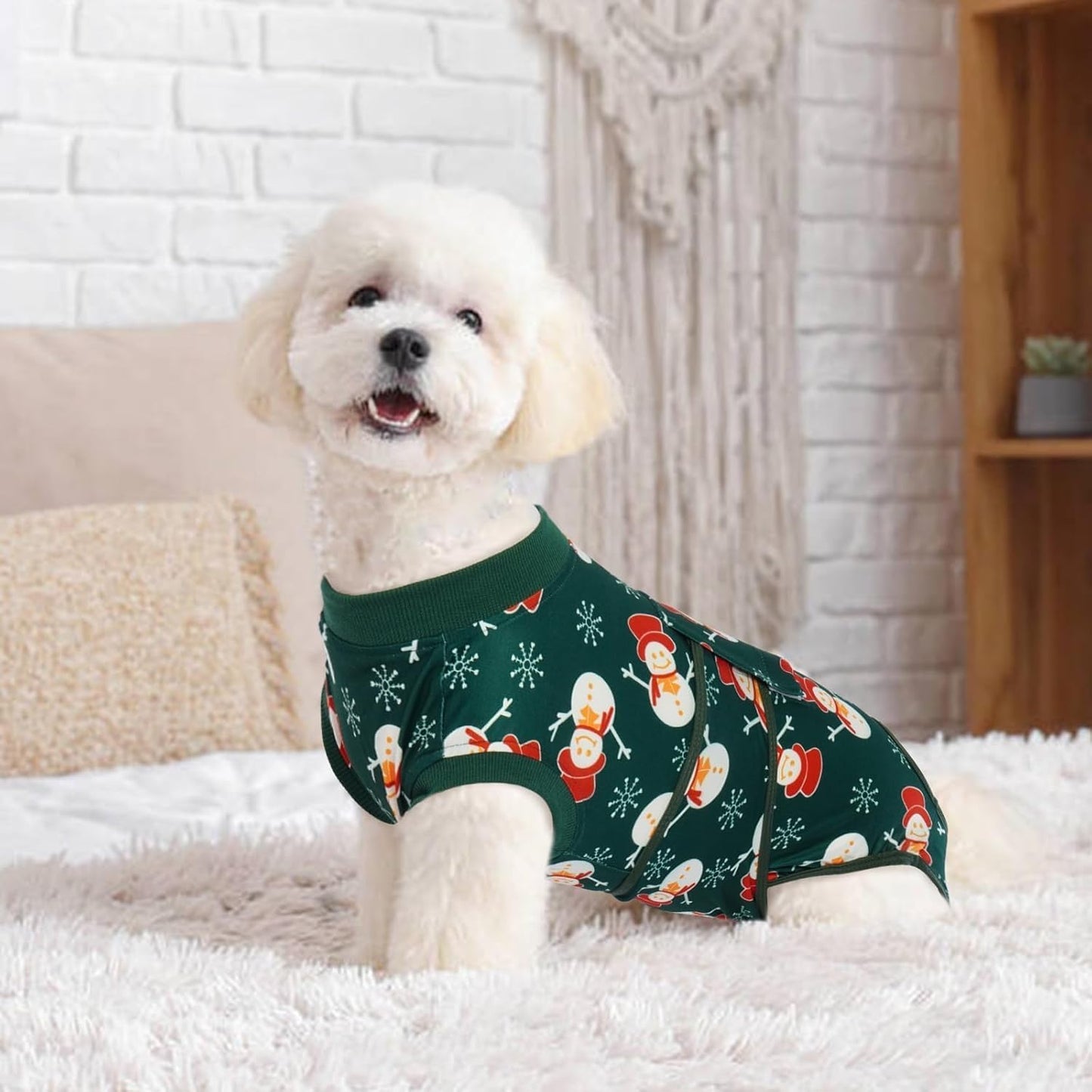 Kuoser Dog Surgery Recovery Suit, Doggie Surgical Bodysuit for Female Male Dogs, Pet Anti Licking Shirt for Spay Neuter Dog Cone Alternative