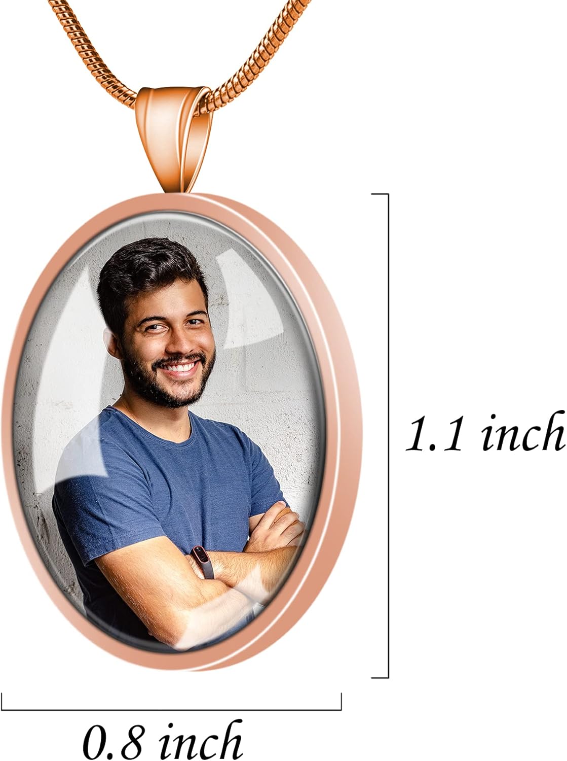 Farfume Personalized Pet Urn Necklace for Dog Cat Ashes Cremation Pet Memorial Customized Photo Text Engraving Pendant Keepsake Funeral Jewelry