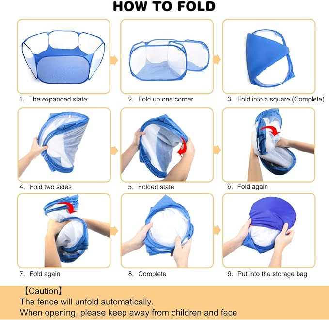 Guinea Pig Cage Rabbit Cage Indoor with Mat Playpen Perfect Size for Small Animal Pet Play Pen Easy to Clean Exercise Yard Fence Portable Tent for Hamsters, Chinchillas, Hedgehog, Puppy, Cats