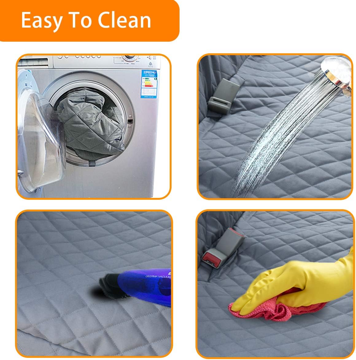 Honest Bench Dog Car Seat Covers with Side Flap,Dog seat Cover for Cars, Trucks, and Suv's - Waterproof & Nonslip Pet Seat Cover for Backseat