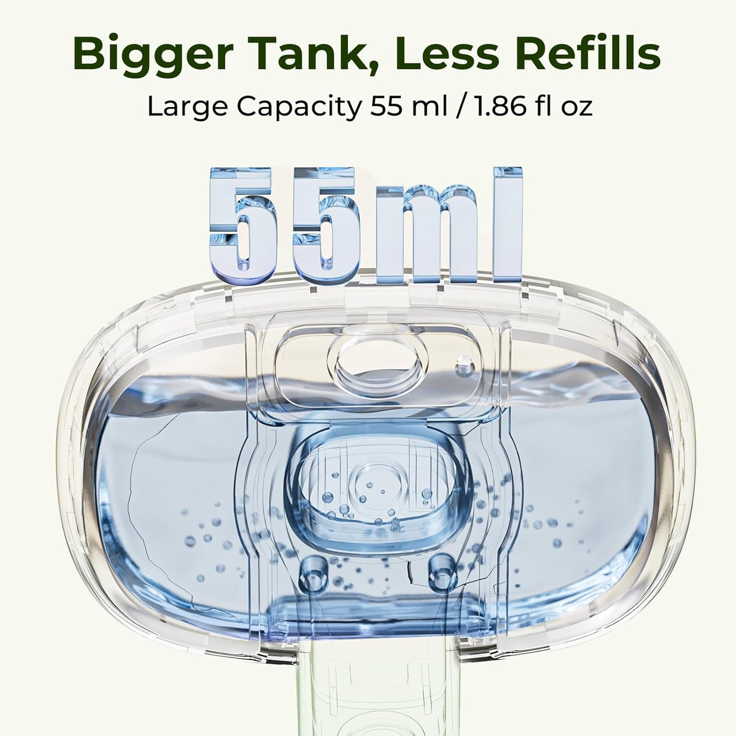 Pecute Cat Steam Brush, Self-Cleaning Steam Cat Brush with 2 Water Spray Modes, Large Capacity Tank, Steaming Renu Dog Brush for Shedding Massaging Grooming, Cool Mist Only