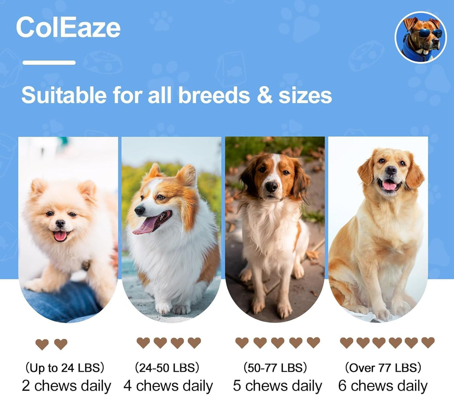 Dog Calming Chews 200PCS Dog Calming Treat and Bites - Anxiety and Stress Relief Treats for Dogs Natural Relaxation Supplements Sleep Aid Calm Dogs with Noise, Thunder, Barking, Separation