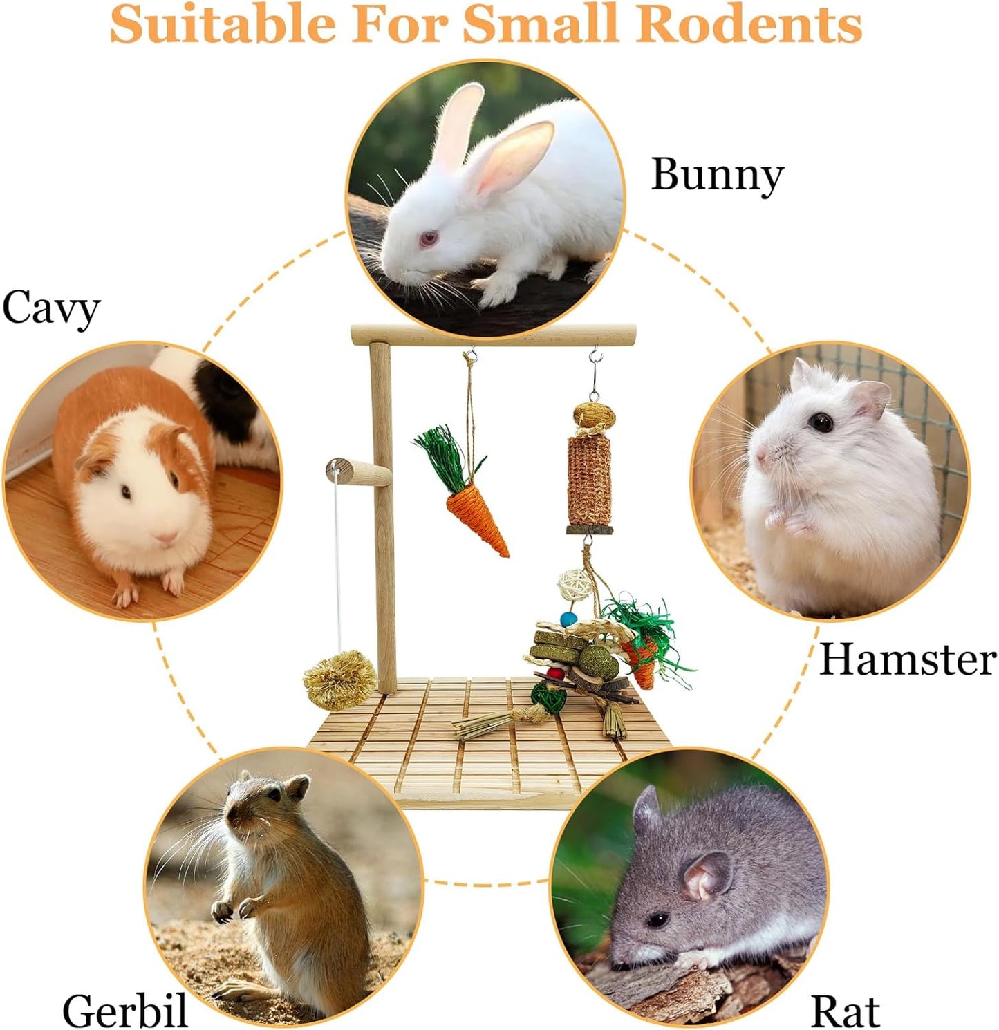 Hamiledyi Bunny Scratch Toy Rabbit Scratching Board Rabbit Toys for Indoor Bunnies Boredom Bunny Chew Toys for Teeth Wood Chewing Toys for Rabbits Other Rodent Pets