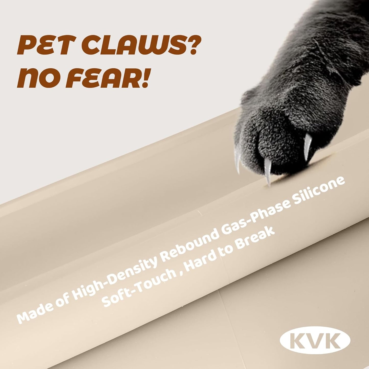 Extra Extra Large Silicone Dog Food Mat 39.4×43.3in and 128oz Silicone Bag Set, Super Size Waterproof Pet Feeding Mat & Container, Non-Slip, Chew-Resistant Floor Protection (Beige&Yellow)