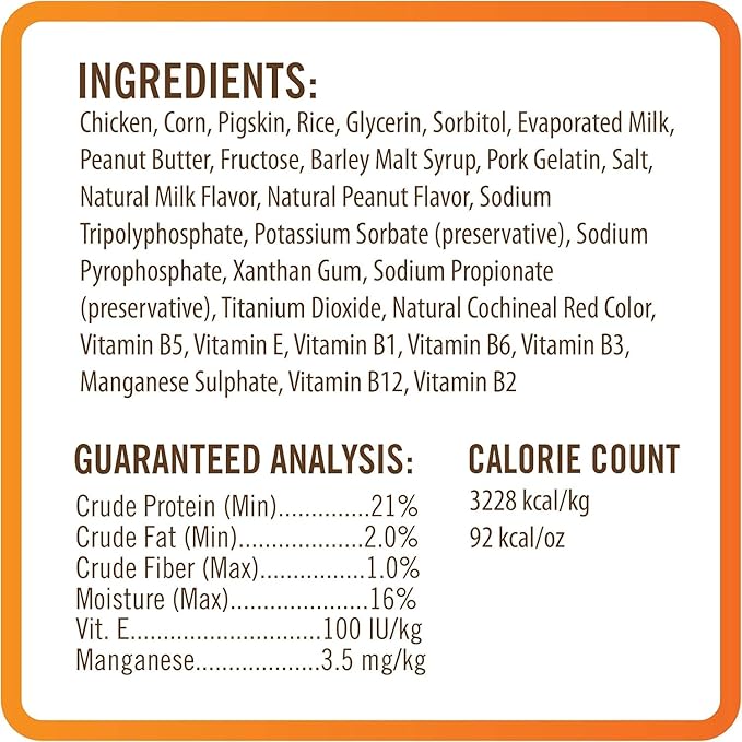 NutriChomps Dog Chews 5-inch Twists, Easy to Digest, Rawhide-Free Dog Treats, 10 Count, Real Peanut Butter Flavor, Bundle of 2, 20 Count, NT063V-2