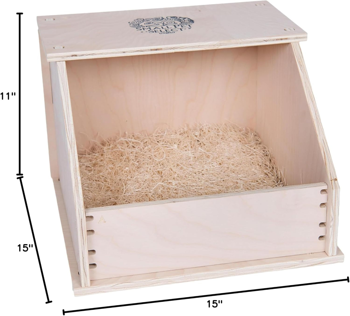 Small Pet Select - Chicken Nesting Box, 15x15x11, for Hens Laying Eggs, Wooden, Chicken Coop Nest Box, Made in The USA