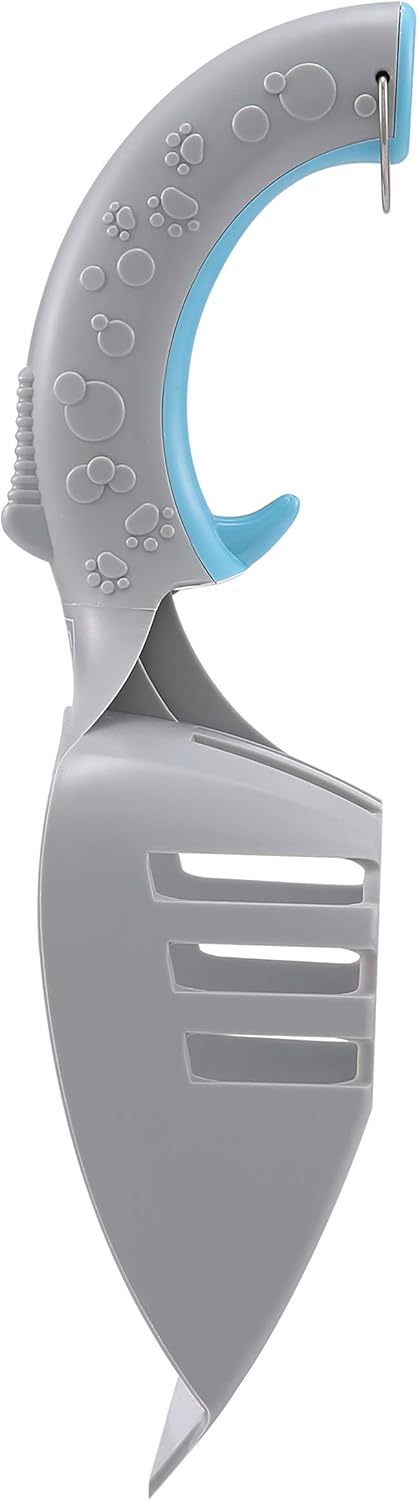 Fresh Step All In One Litter Scoop - Fast and Easy to Use Cat Litter Scooper - Deep Shovel Ergonomic Handle Grip Kitty Litter Scooper to Scoop Away Cat Litter