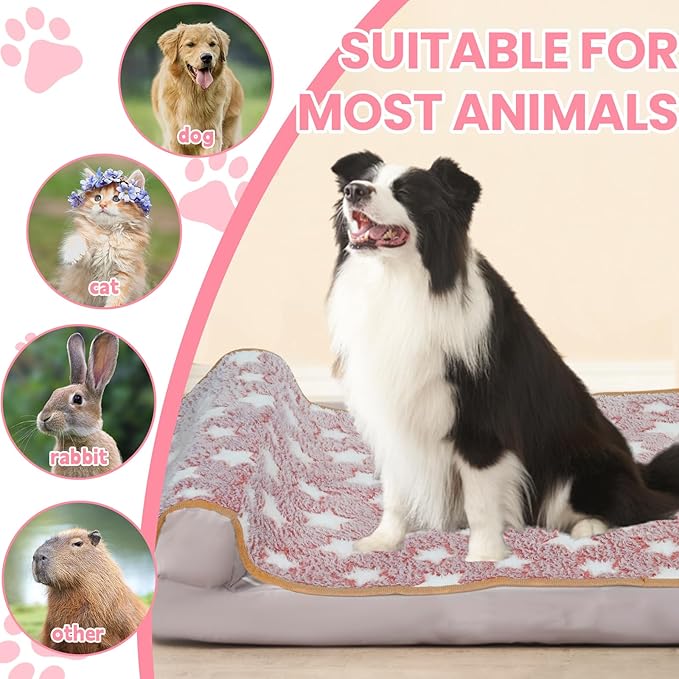 3 Pcs Dog Blanket Super Soft Pet Puppy Blankets Calming Dog Blankets for Small, Medium Large Dogs Warm Sleep Mat Washable Dog Blanket for Puppy Cat (42"×30")