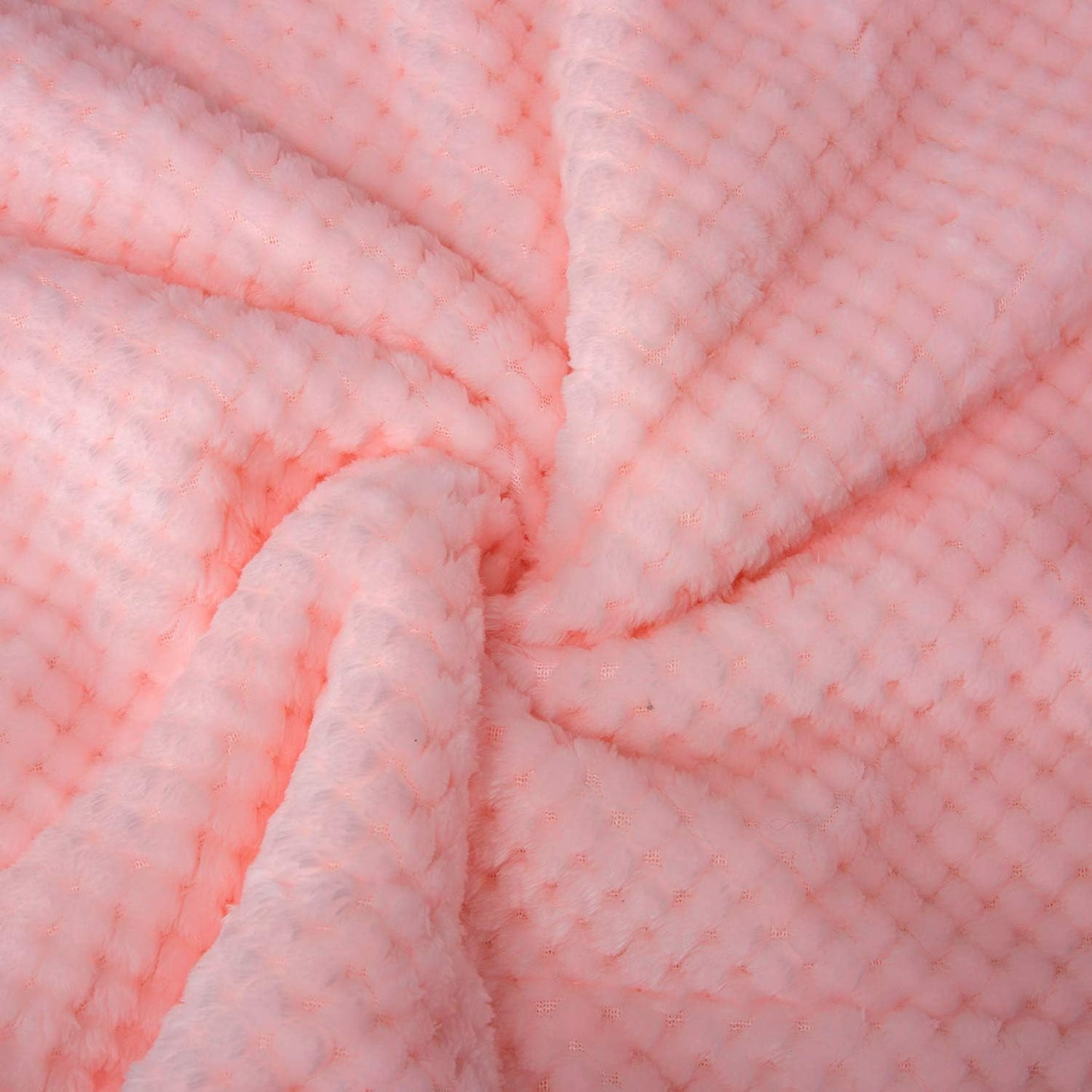 DW Plush Fleece Receiving Blanket for Dog, Cat, Pet - Warm & Soft, Couch, Sofa, Travel & Outdoor, Camping (24" x 32"), Baby Pink