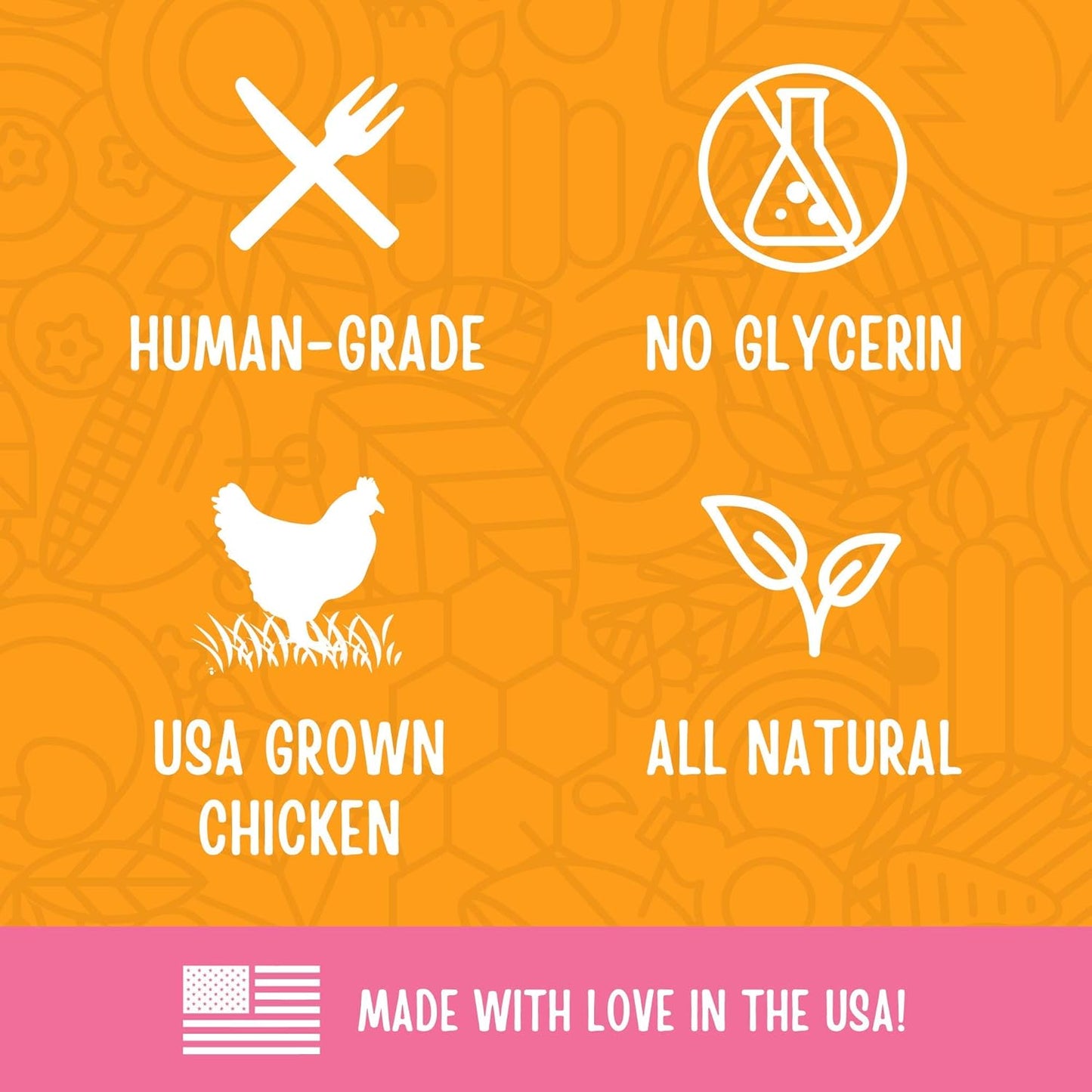 Full Moon Chicken Jerky Healthy All Natural Dog Treats Human Grade for Hip and Joint 12 oz (Pack of 2)