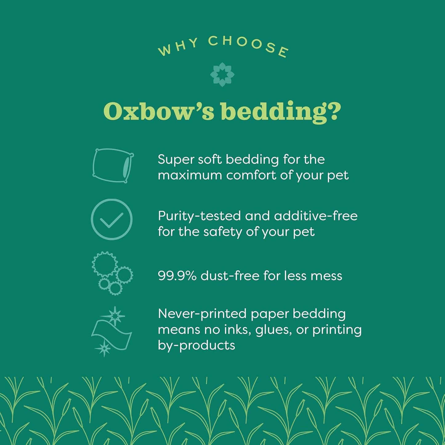 Oxbow Animal Health Pure Comfort Bedding, Blend, Rabbit, Hamster, & Guinea Pig Bedding, Bunny Supplies for Litter Box, Pet Safe, 99.9% Dust Free, 178 Liter Bag
