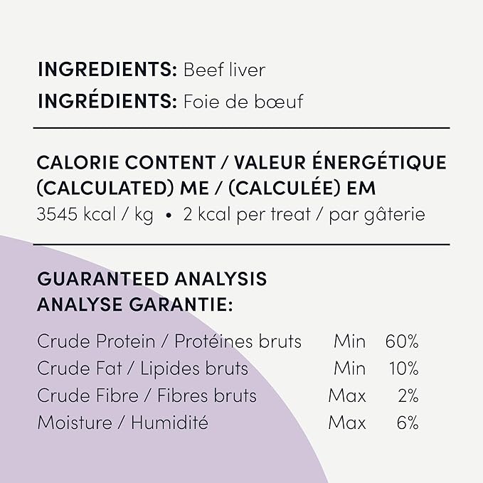 Crumps' Naturals Beef Liver Bites For Pets, 4.8-Ounce