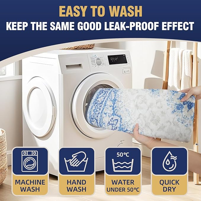 Washable Dog Pads 65"x48" (1 Pc), Reusable Dog Pee Pads Extra Large, Super Absorbent Puppy Pads XXL, Waterproof & Leak-Proof Pee Pads for Dogs, Non-Slip Training Pads for Pet Housebreaking